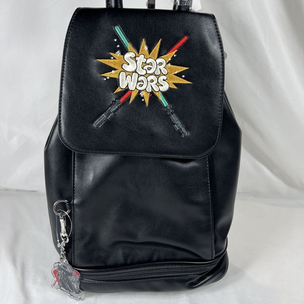 Disney Parks Star Wars Lightsaber Black‎ Backpack Bag New with Tag - Picture 5 of 16